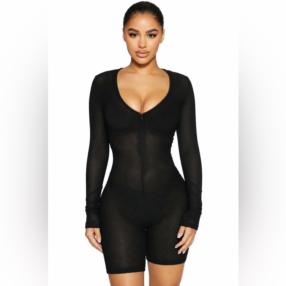 Naked Wardrobe Caught Me Baby Fishnet Romper
